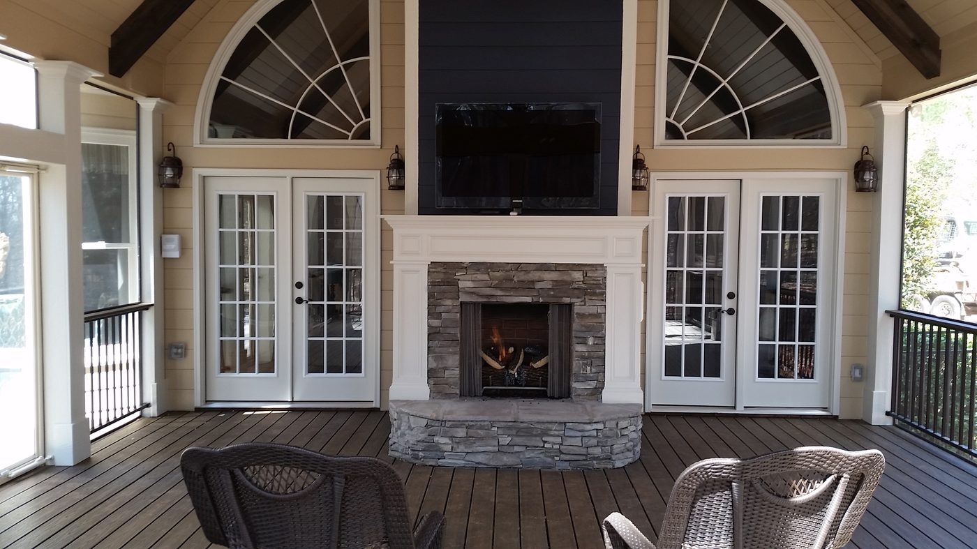 Screened porch and deck build Georgia